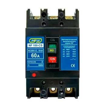 Автоматический выключатель NF100-CS 3P 60A Энергия - Электрика, НВА - Модульное оборудование - Автоматические выключатели - Магазин электрооборудования Проф-Электрик